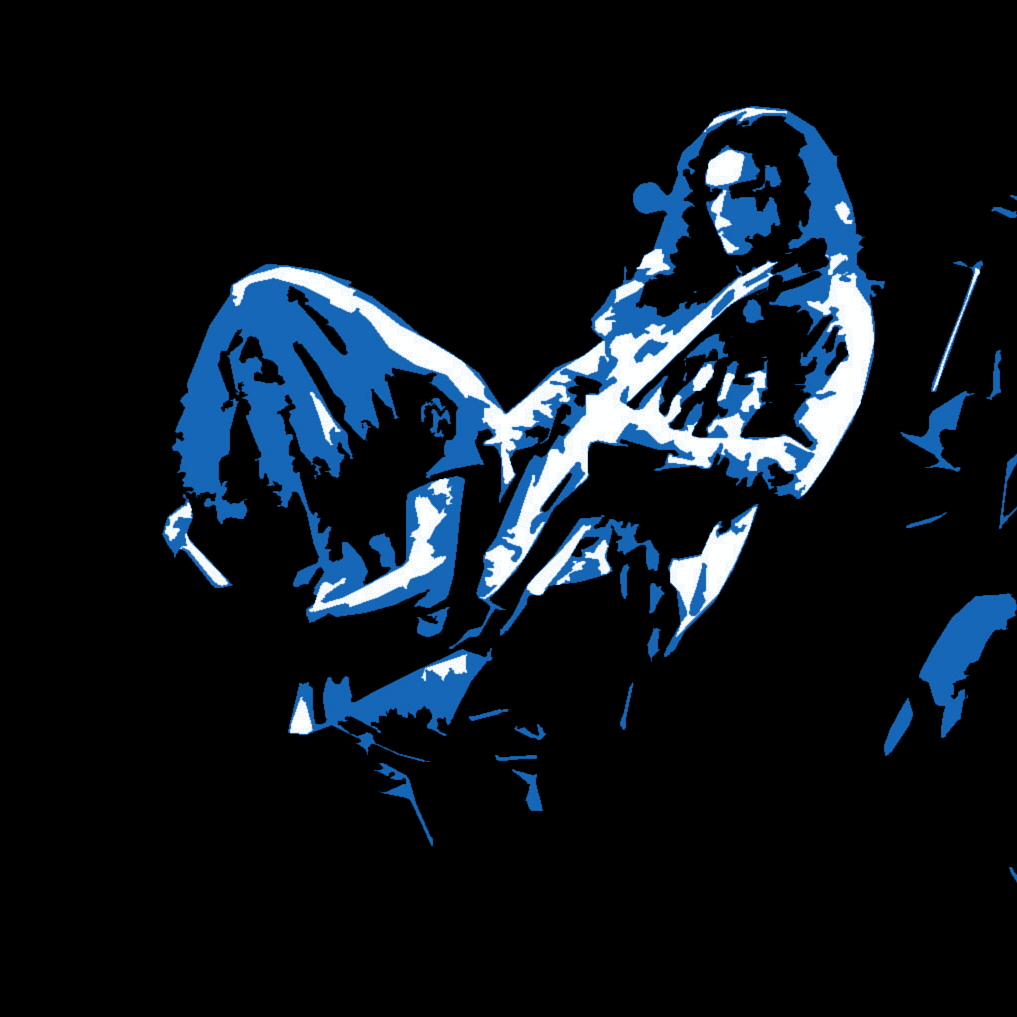 LYNYRD SKYNYRD PERFORMING LIVE IN SPOKANE, WA. ON 10-7-76. PHOTO/ART BY BEN UPHAM. MAGICAL MOMENT PHOTOS.