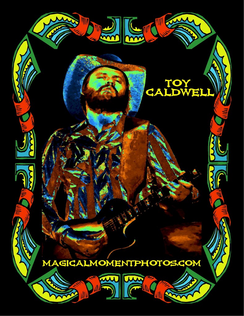 TOY CALDWELL OF THE MARSHALL TUCKER BAND PERFORMING LIVE IN CHENEY, WA. ON MAY 26, 1977. PHOTO ART BY BEN UPHAM. MAGICAL MOMENT PHOTOS.
