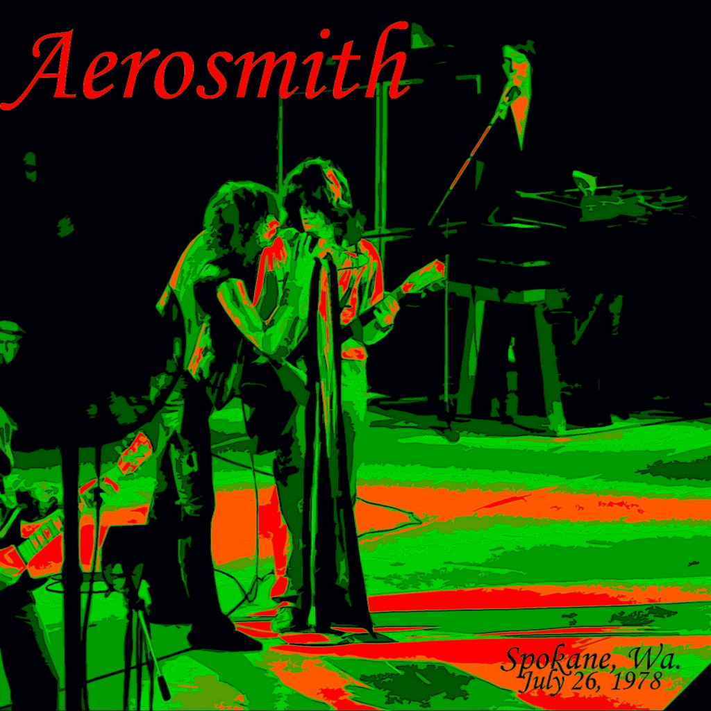 Aerosmith performing in Spokane, Wa. on 7-26-78. Photo- Art by Ben Upham. Magical Moment Photos.
